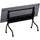 Lorell Flip Top Training Table - Charcoal Rectangle, Melamine Top - Black Four Leg Base - 4 Legs x 72'' Table Top Width x 23.60'' Table Top Depth - 29.50'' Height - Melamine - 1 Each