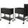 Lorell Standard Mobile File - 4 Casters - x 13.5'' Width x 24.8'' Depth x 28.3'' Height - Black - 1 Each