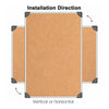Lorell Corkboard - 24'' Board Height x 36'' Board Width - Silver Cork, Brown Surface - Durable, Resist Warping, Laminated, Resilient - Aluminum Frame - 1 Each