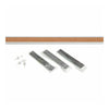 Lorell Cork Strip Bulletin Bars - 24'' Board Width - Cork Surface - Self-healing, Fade Resistant, Self-sealing - Anodized Aluminum Frame - 24 / Bundle