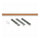 Lorell Cork Strip Bulletin Bars - 24'' Board Width - Cork Surface - Self-healing, Fade Resistant, Self-sealing - Anodized Aluminum Frame - 24 / Bundle