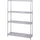Safco Add-On Unit - 48'' x 18'' x 72'' - 4 x Shelf(ves) - 1000 lb Load Capacity - Gray - Powder Coated - Steel