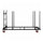 Lorell Blow-Mold Rectangular Table Trolley Cart - Steel - 30.25'' Width x 75.88'' Depth x 45.25'' Height - Charcoal - For 20 Devices - 1 Each