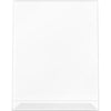 Deflecto Anti-Glare Slanted Sign Holder - Portrait - 11'' x 8.5'' x 2.5'' x - Acrylic - 1 Each - Clear - Anti-glare, Scratch Resistant, Durable, Heavy Duty, Double-sided - deflecto