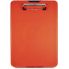 Saunders SlimMate Storage Clipboard - 0.50'' Clip Capacity - Storage for Stationary, Tablet, iPad, eReader, Document, Paper - Top Opening - 8 1/2'' x 12'' - Polypropylene - Red - 1 Each