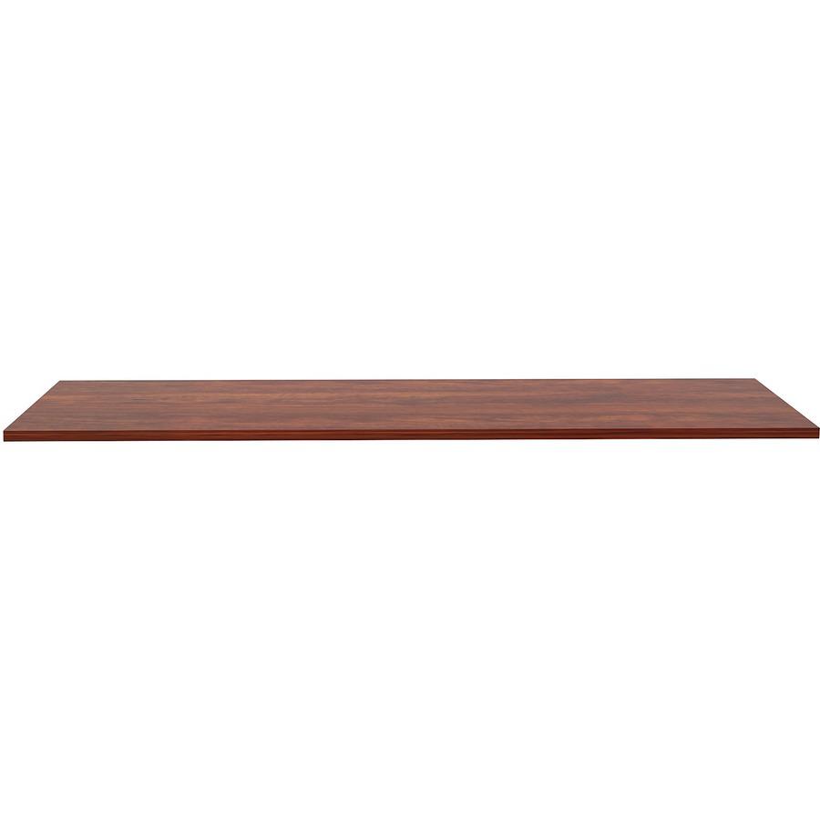 Top Depth Rectangle Lorell Training Tabletop - Cherry Rectangle, Laminated Top - Adjustabl ...