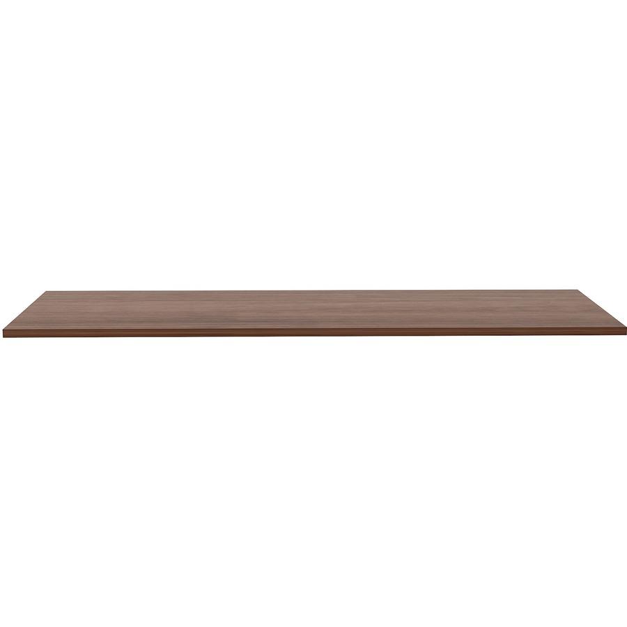 Lorell Relevance Series Tabletop - Walnut Rectangle, Laminated Top - Adjustable Height - 24'' Table Top Width x 72'' Table Top Depth x 1'' Table Top Thickness - Assembly Required - 1 Each
