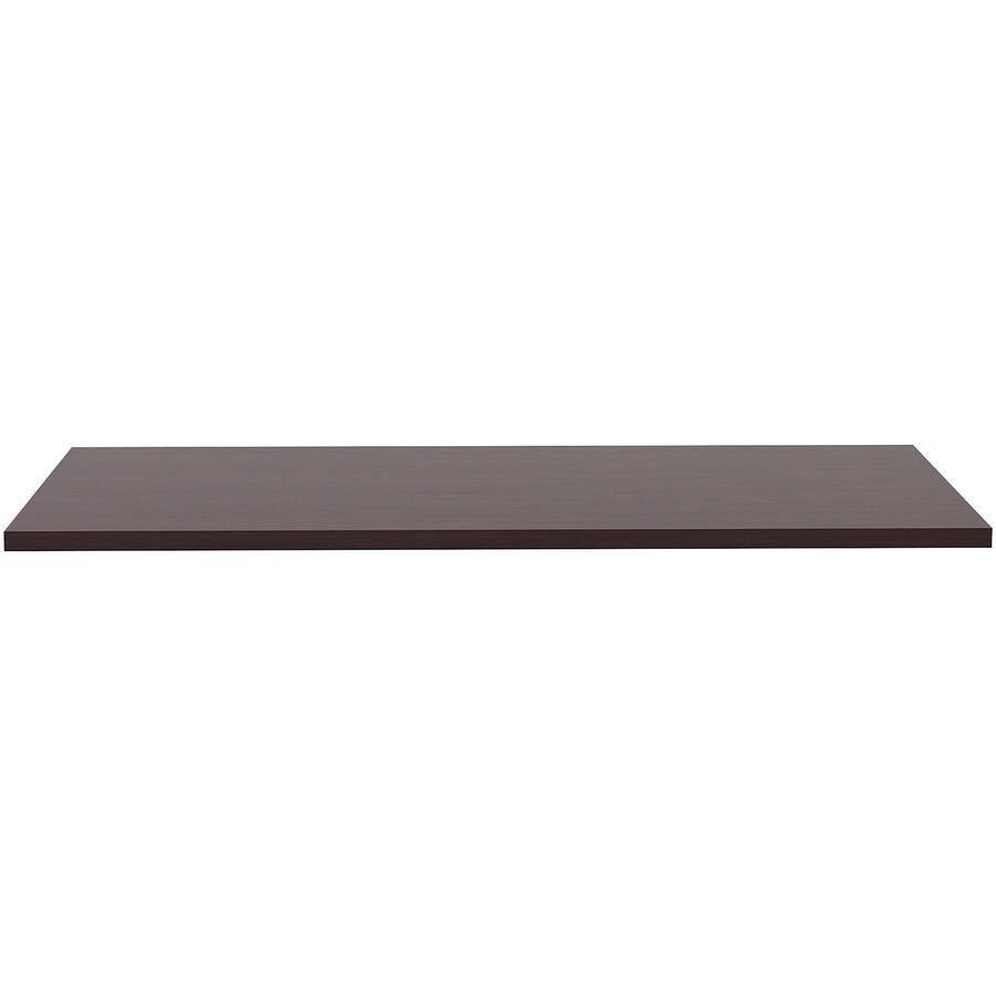Lorell Training Tabletop - Espresso Rectangle, Laminated Top - Adjustable Height - 48'' Table Top Length x 24'' Table Top Width x 1'' Table Top Thickness - Assembly Required - 1 Each