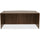 Lorell Essentials Series Bowfront Desk Shell - 71'' x 41.4''29.5'' Desk, 0.1'' Edge - Material: Metal - Finish: Walnut, Laminate