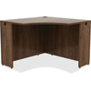 Lorell Essentials Series Corner Desk - 42'' x 29.5''24'' Desk, 0.1'' Edge - Material: Metal - Finish: Walnut, Laminate
