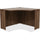 Lorell Essentials Series Corner Desk - 42'' x 29.5''24'' Desk, 0.1'' Edge - Material: Metal - Finish: Walnut, Laminate