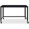 Lorell SOHO Personal Mobile Desk - Rectangle Top - 48'' Table Top Width x 23'' Table Top Depth - 29.50'' HeightAssembly Required - Black - 1 Each