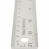 Westcott Stainless Steel Rulers - 12'' Length x 1'' Width - 1/16, 1/32 Graduations - Metric, Imperial Measuring System - Stainless Steel - Stainless Steel - 12 / Box