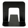 Business Source Heavy-gauge Steel Book Supports - 5.25'' Height x 5'' Width x 4.75'' Depth - Desktop - Non-skid Base, Scratch Resistant, Stain Resistant - Black - Steel - 2/Pair - 6 / Box