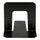 Business Source Heavy-gauge Steel Book Supports - 5.25'' Height x 5'' Width x 4.75'' Depth - Desktop - Non-skid Base, Scratch Resistant, Stain Resistant - Black - Steel - 2/Pair - 6 / Box