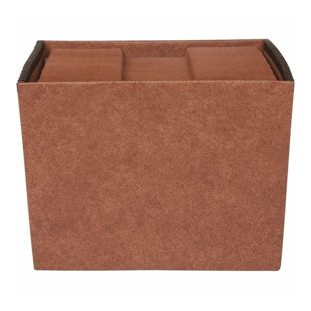 Business Source Letter Recycled Expanding File - 8 1/2'' x 11'' - 31 Pocket - Brown - 30% Recycled - 1 Each