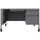 Lorell Fortress Series 48'' Mobile Right-Pedestal Teachers Desk - 48'' x 30''29.5'' - Box, File Drawer(s) - Single Pedestal on Right Side - T-mold Edge - Finish: Gray