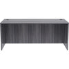 Lorell Essentials Series Rectangular Desk Shell - 72'' x 30''29.5'' , 1'' Top - Laminate, Weathered Charcoal Table Top - Grommet