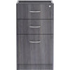 Lorell Essentials Series Box/Box/File Fixed File Cabinet - 16'' x 22''28.3'' - File, Box Drawer(s) - Finish: Laminate, Weathered Charcoal - File Drawer