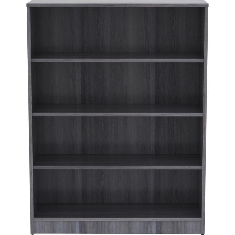 Lorell Laminate Bookcase - 4 Shelf(ves) - 48'' Height x 36'' Width x 12'' Depth - Thermally Fused Laminate - 1 Each