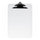 Business Source Spring Clip Plastic Clipboard - 8 1/2'' x 11'' Sheet Size - Spring Clip - Plastic - Clear - 12 / Box