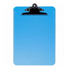 Business Source Spring Clip Plastic Clipboard - 8 1/2'' x 11'' Sheet Size - Spring Clip - Plastic - Blue - 12 / Box
