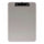 Business Source Flat Clip Plastic Clipboard - 9'' x 12'' Sheet Size - Plastic - Smoke - 6 / Bundle