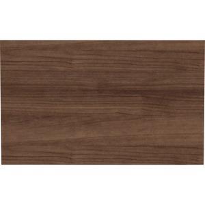 Lorell Adaptable Panel Divider - 24'' Width x 2'' Height x 37'' Depth - Aluminum - Walnut - 1 Each