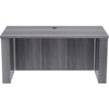 Lorell Essentials Series Sit-to-Stand Desk Shell - 0.1'' Top, 1'' Edge, 60'' x 29''49'' - Finish: Weathered Charcoal