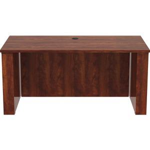 Lorell Essentials Series Sit-to-Stand Desk Shell - 0.1'' Top, 1'' Edge, 60'' x 29''49'' - Finish: Cherry - Laminate Table Top