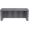 Lorell Essentials Series Sit-to-Stand Desk Shell - 0.1'' Top, 1'' Edge, 72'' x 29''49'' - Finish: Weathered Charcoal - Laminate Table Top