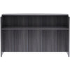 Lorell Essentials Series Front Reception Desk - 72'' x 36''42.5'' Desk, 1'' Top - Finish: Weathered Charcoal Laminate