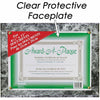 Golite nu-dell Woodgrain Award-A-Plaque - 13'' x 10.50'' Frame Size - Holds 11'' x 8.50'' Insert - Horizontal, Vertical - 1 Each - Black Marble - NuDell