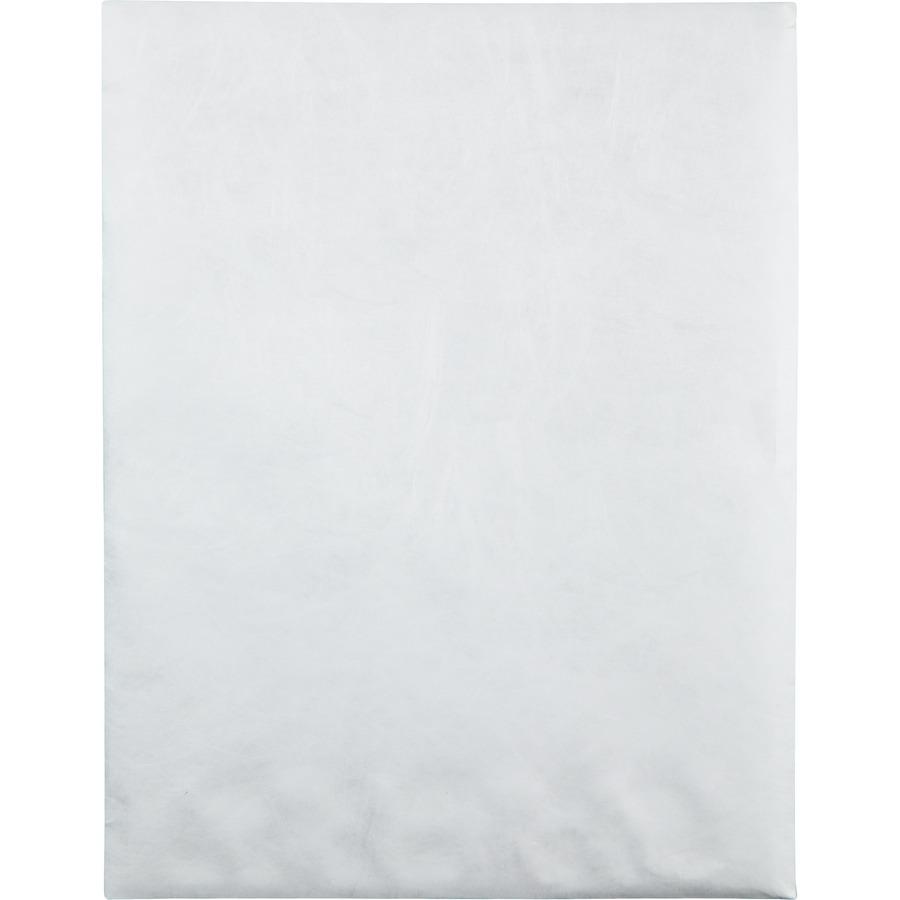 Survivor 10 x 13 DuPont Tyvek Tamper Indicating Panel Catalog Mailers - Security - 10'' Width x 13'' Length - 14 lb - Peel & Seal - Tyvek - 100 / Box - White - Quality Park