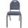 Lorell Round-Back Upholstered Stack Chairs - Blueberry, Black Fabric Seat - Charcoal Steel Frame - Blue, Black - 4 / Carton