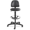 Safco Precision Extended Height Drafting Chair - Vinyl Black Vinyl Seat - Black Frame - 5-star Base - Black - 1 Each