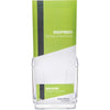 Deflecto Countertop Leaflet Holder With Business Card Holder - 2 Compartment(s) - 7.8'' Height x 4.4'' Width x 4.1'' DepthDesktop - Leaflet Size - Clear - Plastic - 1 Each - deflecto
