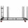 Lorell Blow-Mold Rectangular Table Trolley Cart - Steel - 30.25'' Width x 75.88'' Depth x 45.25'' Height - Charcoal - For 20 Devices - 1 Each