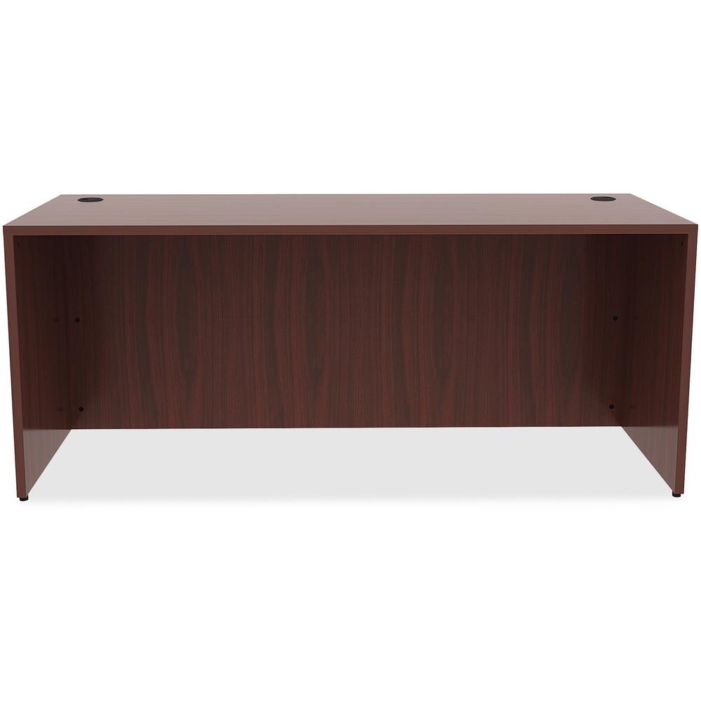 Lorell Essentials Series Rectangular Desk Shell - 72'' x 30''29.5'' Desk, 0.1'' Edge - Material: Laminate - Finish: Mahogany