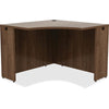 Lorell Essentials Series Corner Desk - 42'' x 29.5''24'' Desk, 0.1'' Edge - Material: Metal - Finish: Walnut, Laminate