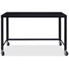 Lorell SOHO Personal Mobile Desk - Rectangle Top - 48'' Table Top Width x 23'' Table Top Depth - 29.50'' HeightAssembly Required - Black - 1 Each