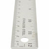 Westcott Stainless Steel Rulers - 12'' Length x 1'' Width - 1/16, 1/32 Graduations - Metric, Imperial Measuring System - Stainless Steel - Stainless Steel - 12 / Box