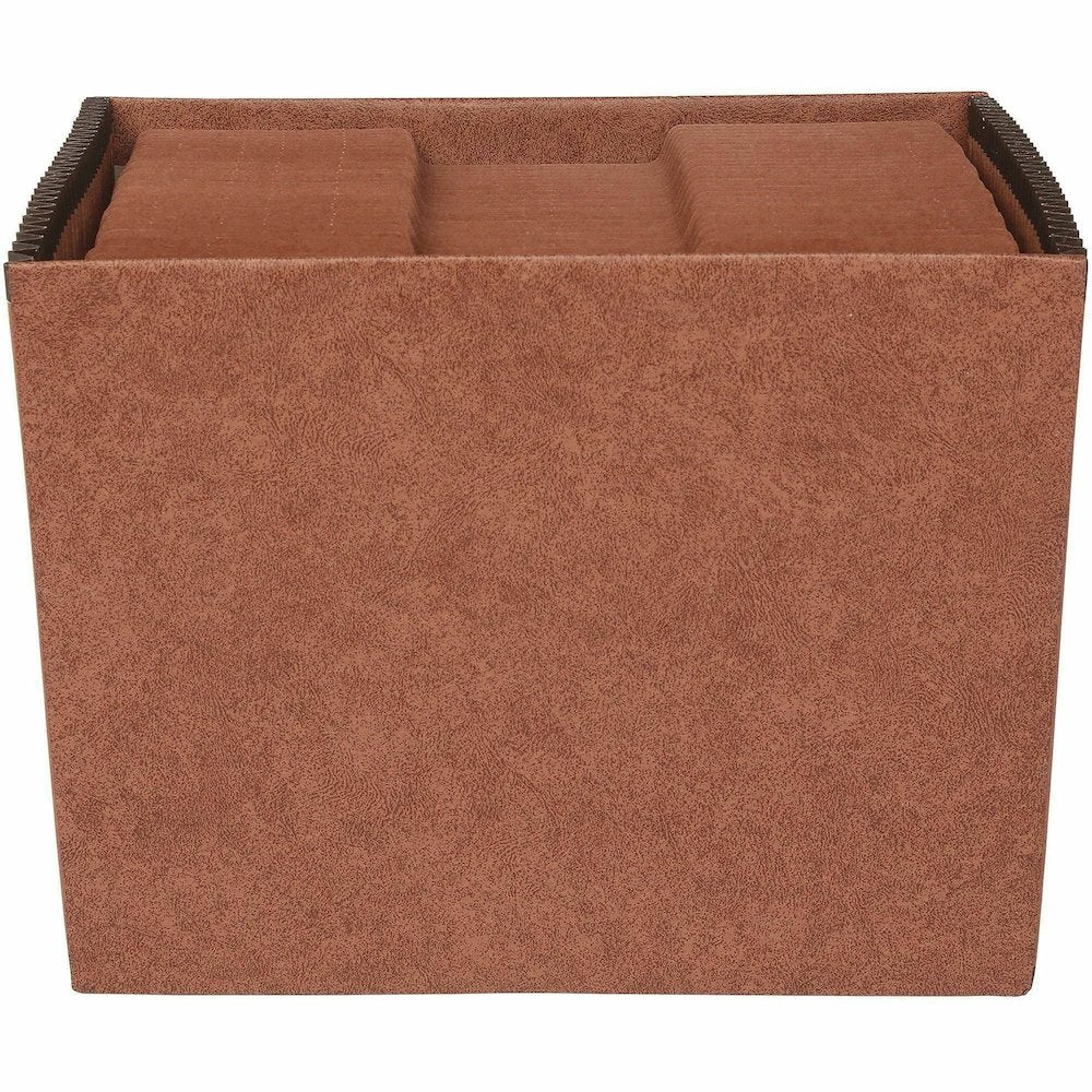Business Source Letter Recycled Expanding File - 8 1/2'' x 11'' - 31 Pocket - Brown - 30% Recycled - 1 Each