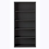 Lorell Fortress Series Bookcase - 34.5'' x 13''72'' - 5 Shelve(s) - Material: Steel - Finish: Charcoal, Powder Coated - Adjustable Shelf, Welded, Durable