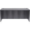 Lorell Essentials Series Rectangular Desk Shell - 72'' x 30''29.5'' , 1'' Top - Laminate, Weathered Charcoal Table Top - Grommet