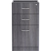 Lorell Essentials Series Box/Box/File Fixed File Cabinet - 16'' x 22''28.3'' - File, Box Drawer(s) - Finish: Laminate, Weathered Charcoal - File Drawer