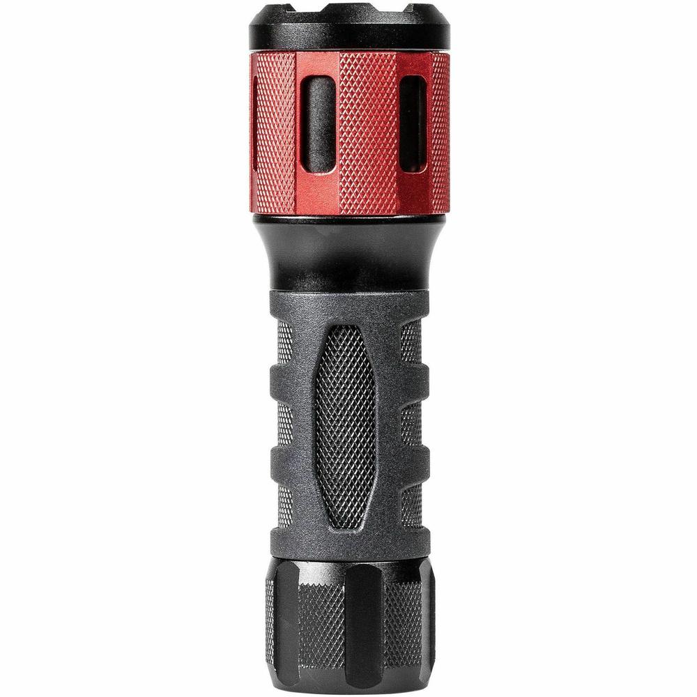 Dorcy Ultra HD Series Twist Flashlight - 360 lm Lumen - 3 x AAA - Battery - Impact Resistant - Black, Red - 1 Each - DORCY