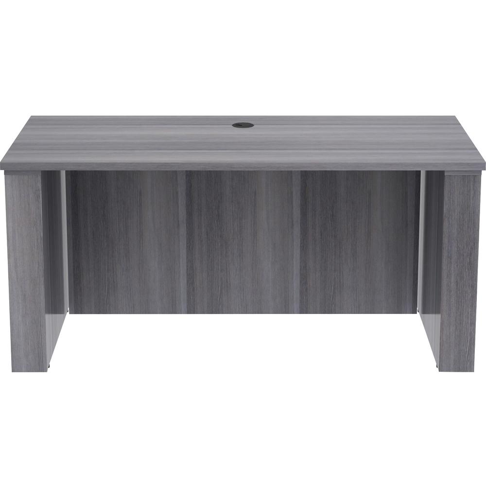 Lorell Essentials Series Sit-to-Stand Desk Shell - 0.1'' Top, 1'' Edge, 60'' x 29''49'' - Finish: Weathered Charcoal