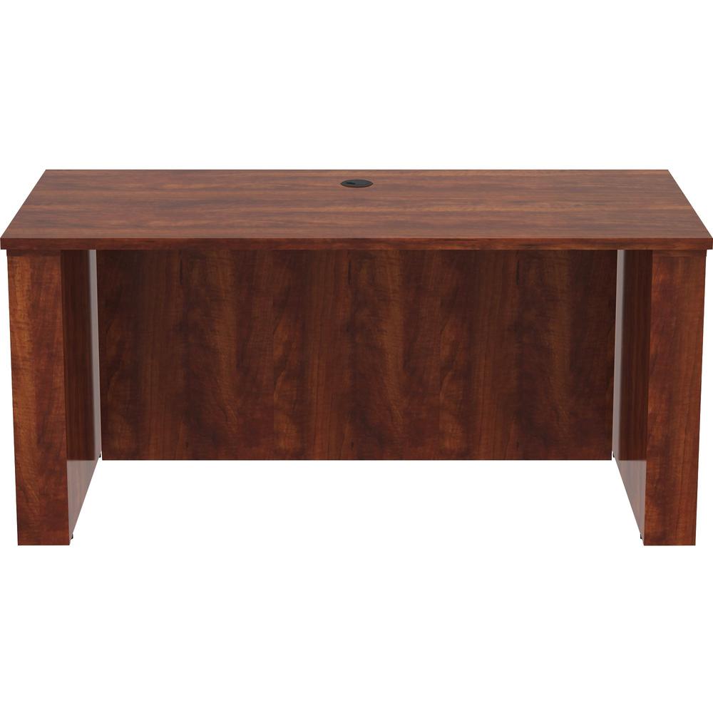 Lorell Essentials Series Sit-to-Stand Desk Shell - 0.1'' Top, 1'' Edge, 60'' x 29''49'' - Finish: Cherry - Laminate Table Top