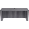Lorell Essentials Series Sit-to-Stand Desk Shell - 0.1'' Top, 1'' Edge, 72'' x 29''49'' - Finish: Weathered Charcoal - Laminate Table Top